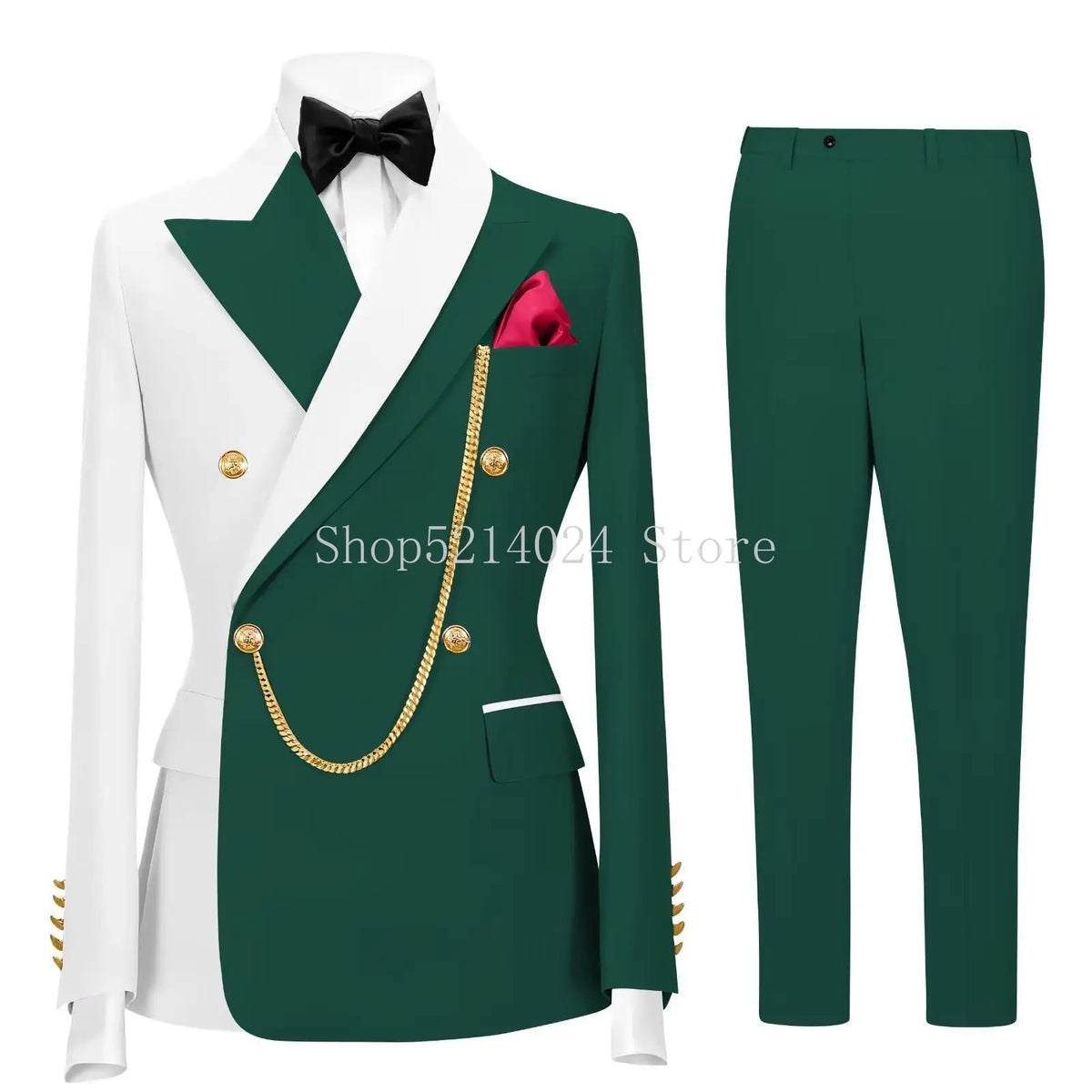 Terno Formal Slim-Fit de Botão Duplo