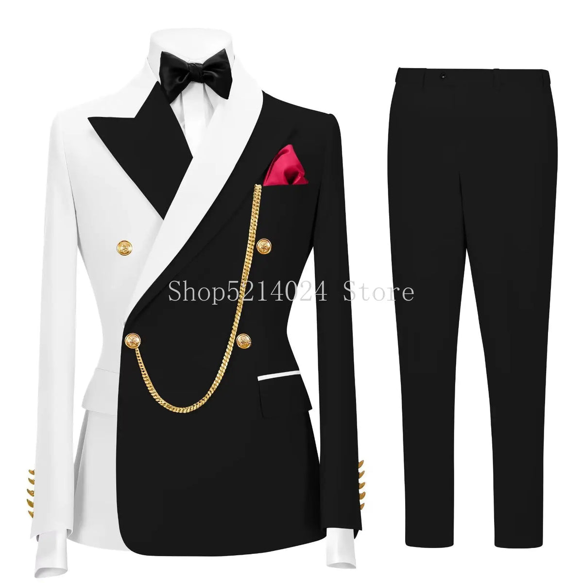 Terno Formal Slim-Fit de Botão Duplo
