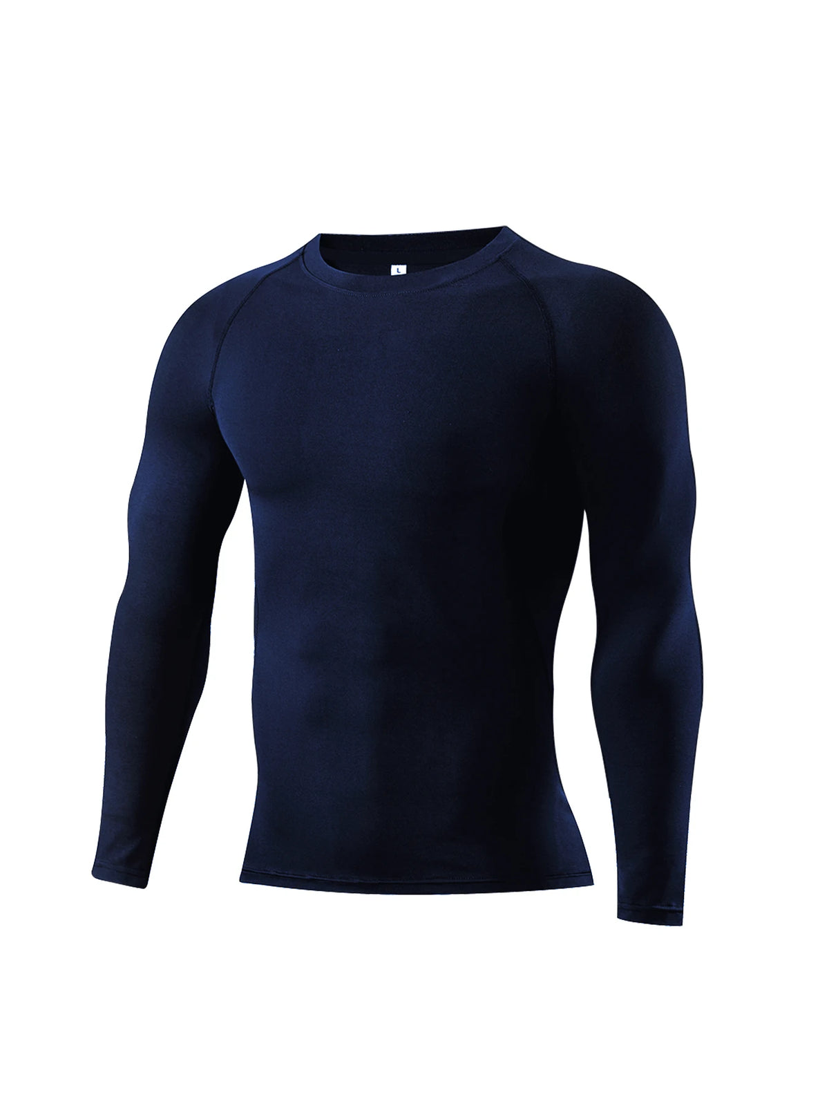 Camiseta Esportiva Masculina de Compressão Manga Longa 2026 Nova, Secagem Rápida, Elástica para Treino de Força, Academia, Corrida e Fitness
