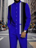 Camisa Masculina Casual ao Ar Livre de Listras