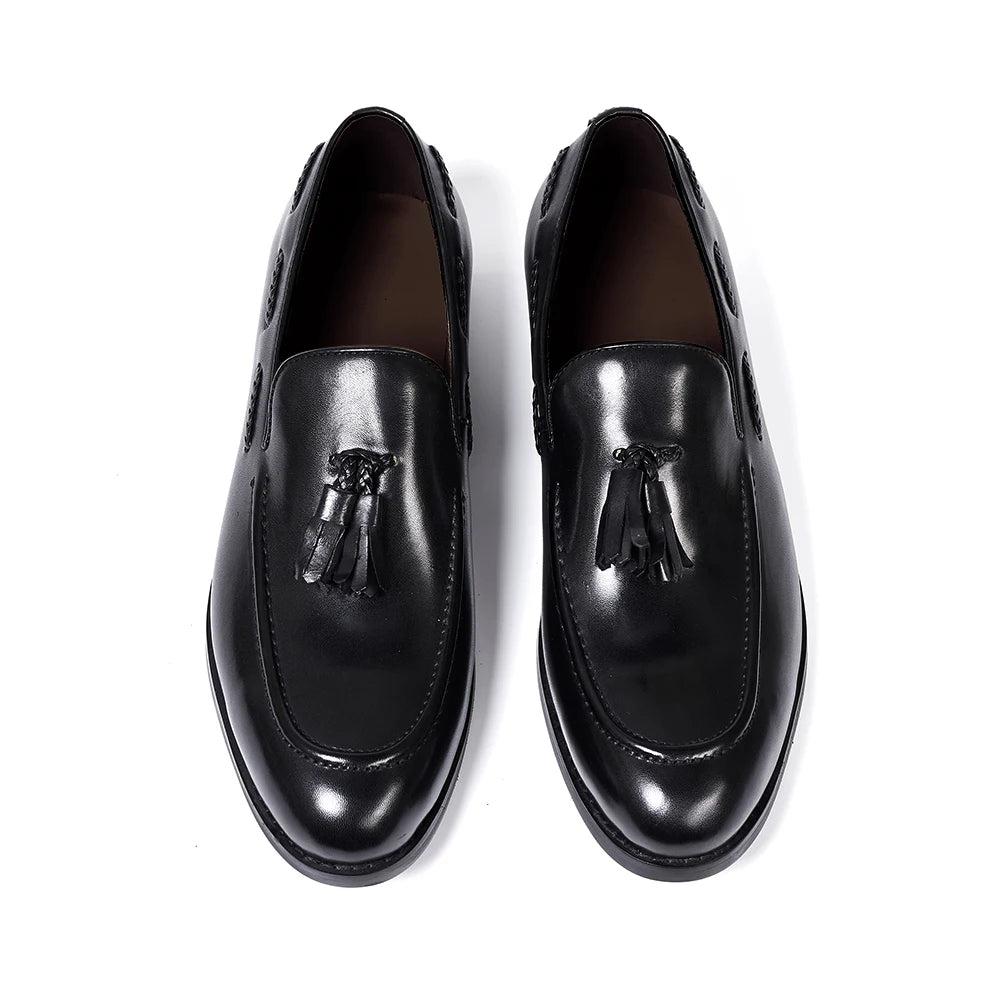Mocassins clássicos de couro feitos à mão