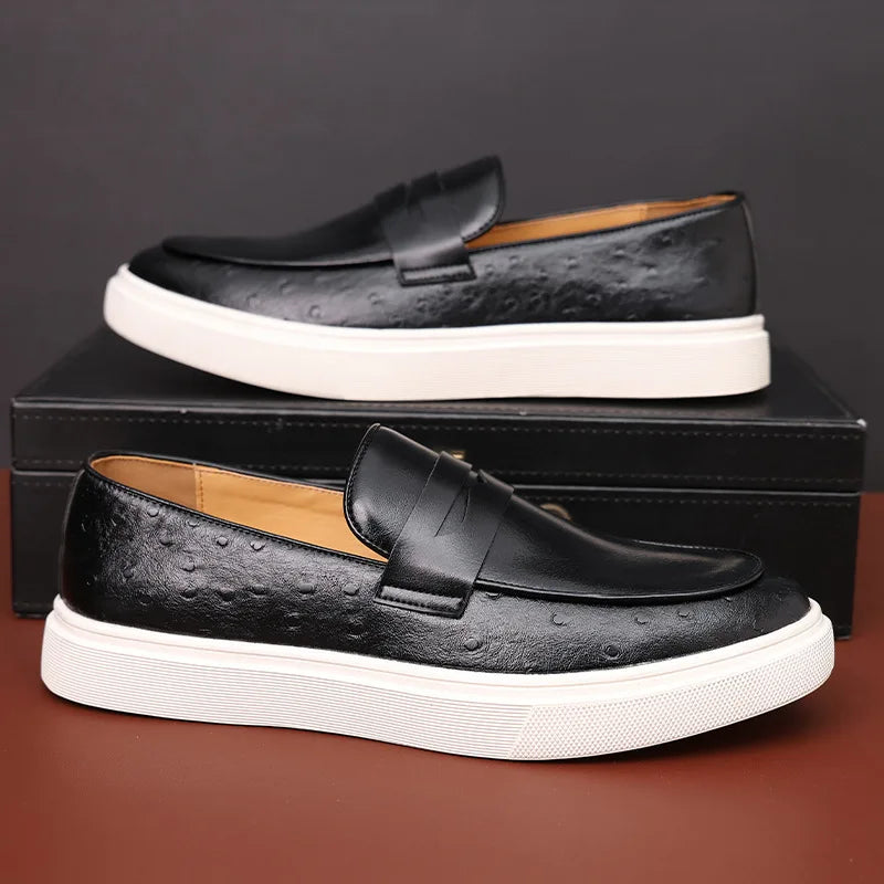 Sapatos Casuais Estilo Britânico Mocassins