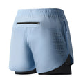 Calções de corrida masculinos de secagem rápida fitness preto dupla camada shorts masculino novo esporte treino treinamento musculação calças curtas