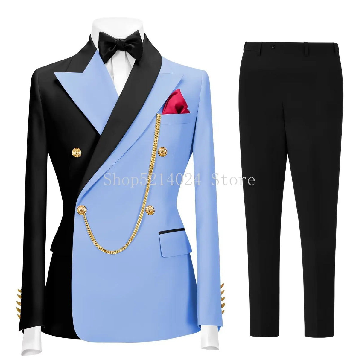 Terno Formal Slim-Fit de Botão Duplo