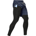 Calças esportivas masculinas 2 em 1 treinamento atlético treino esportivo treino masculino jogging calças ginásio de fitness correndo calças
