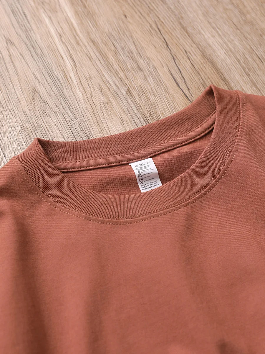 T-shirt oversized algodão manga curta