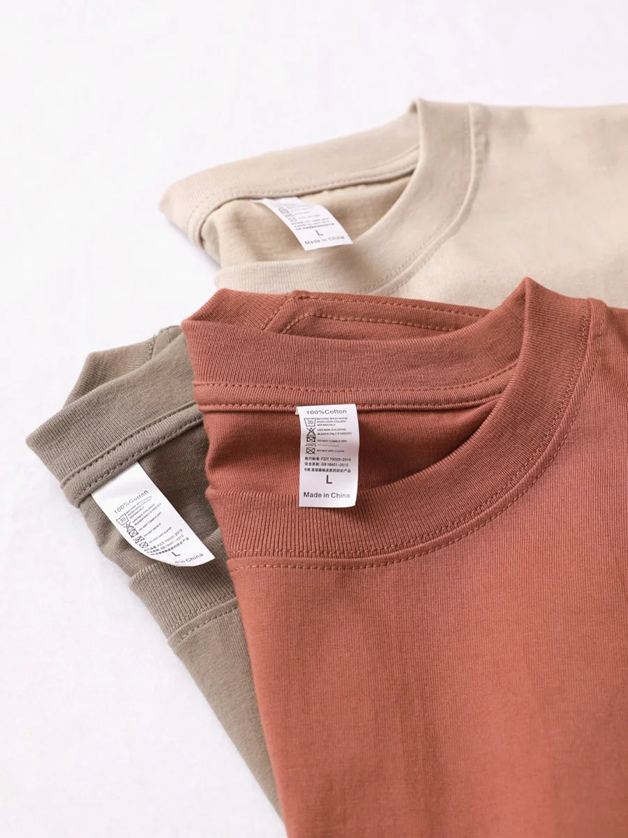 T-shirt oversized algodão manga curta