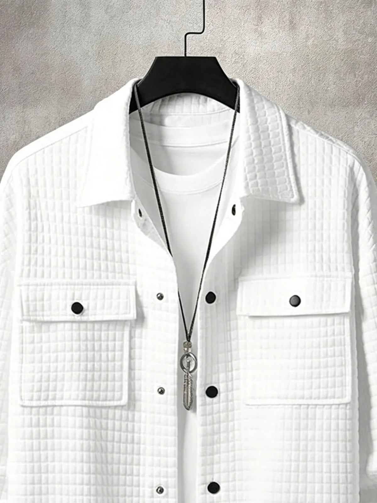 Jaqueta Casual Masculina em Xadrez