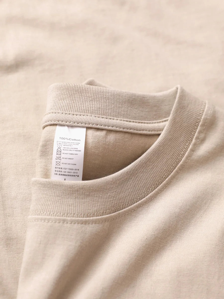 T-shirt oversized algodão manga curta