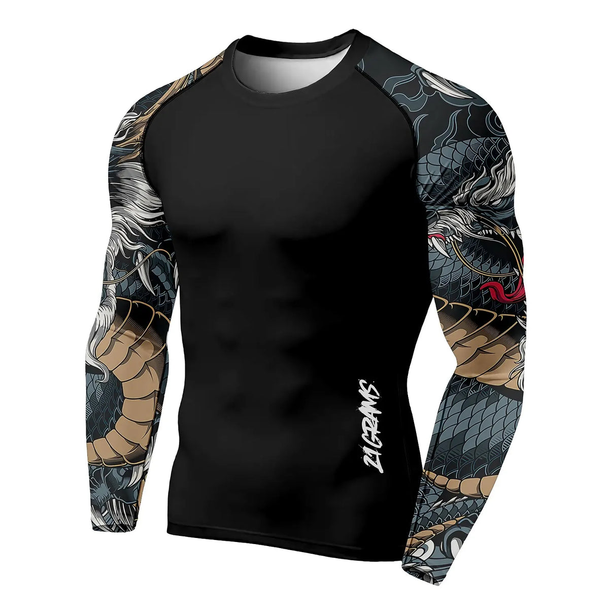 Camiseta de Manga Longa Pulôver para Treino