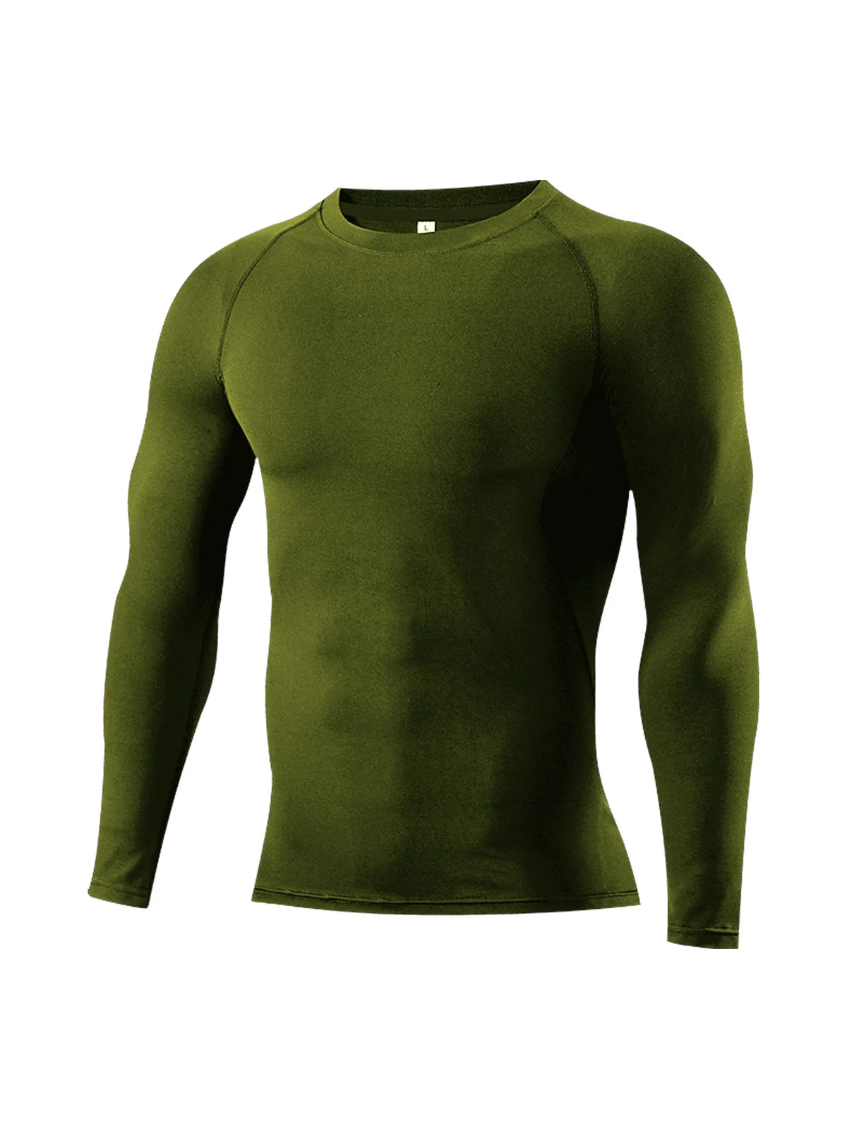 Camiseta Esportiva Masculina de Compressão Manga Longa 2026 Nova, Secagem Rápida, Elástica para Treino de Força, Academia, Corrida e Fitness