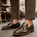 Mocassins de couro