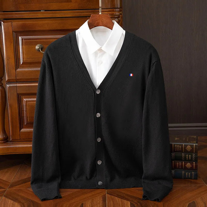 Cardigan malha de caxemira