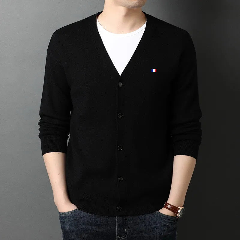 Cardigan malha de caxemira