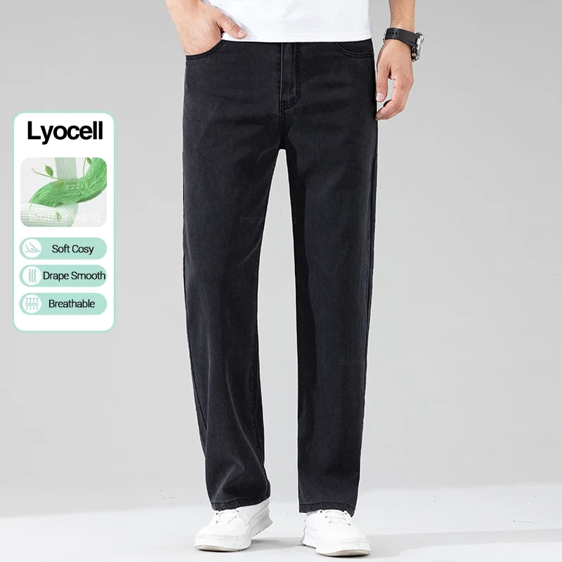 Calça Jeans Fina Lyocell