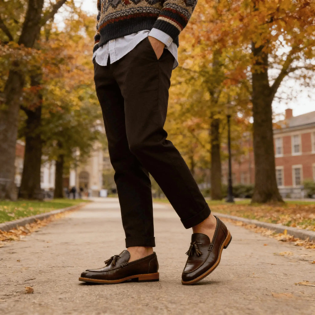 Mocassins de couro
