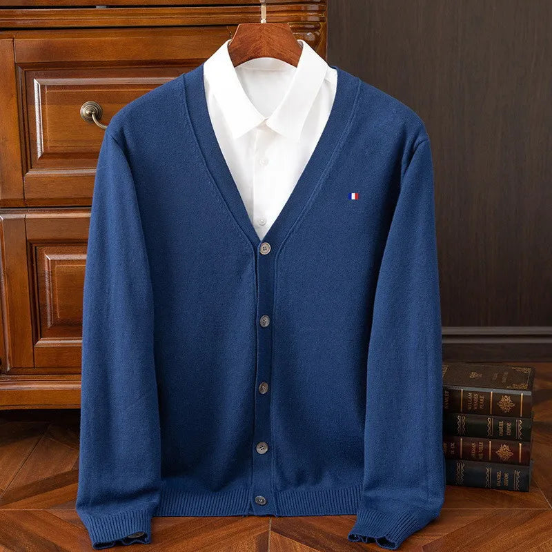 Cardigan malha de caxemira
