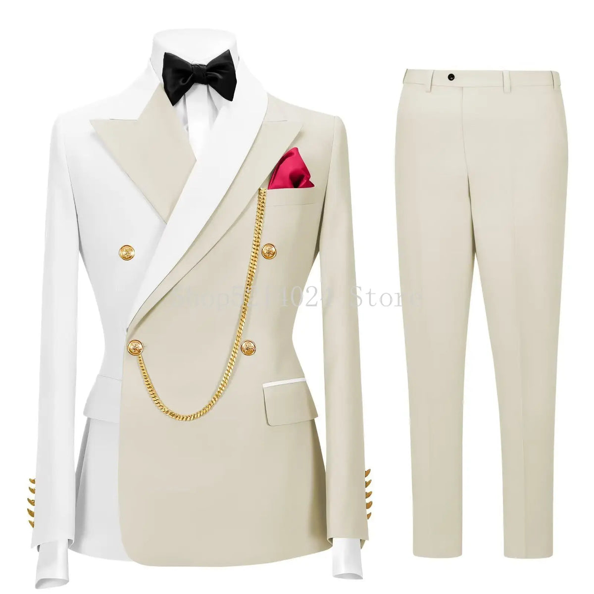 Terno Formal Slim-Fit de Botão Duplo