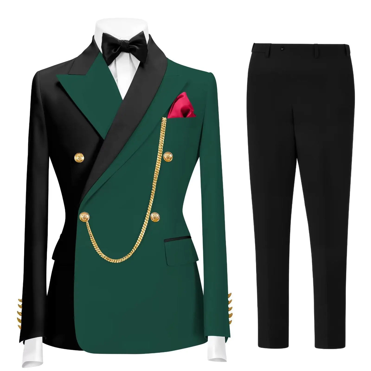 Terno Formal Slim-Fit de Botão Duplo