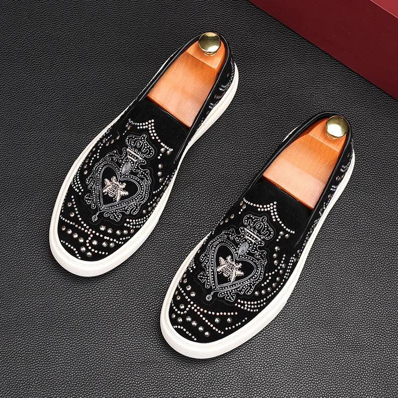 Ténis Casuais Rock Punk Loafers