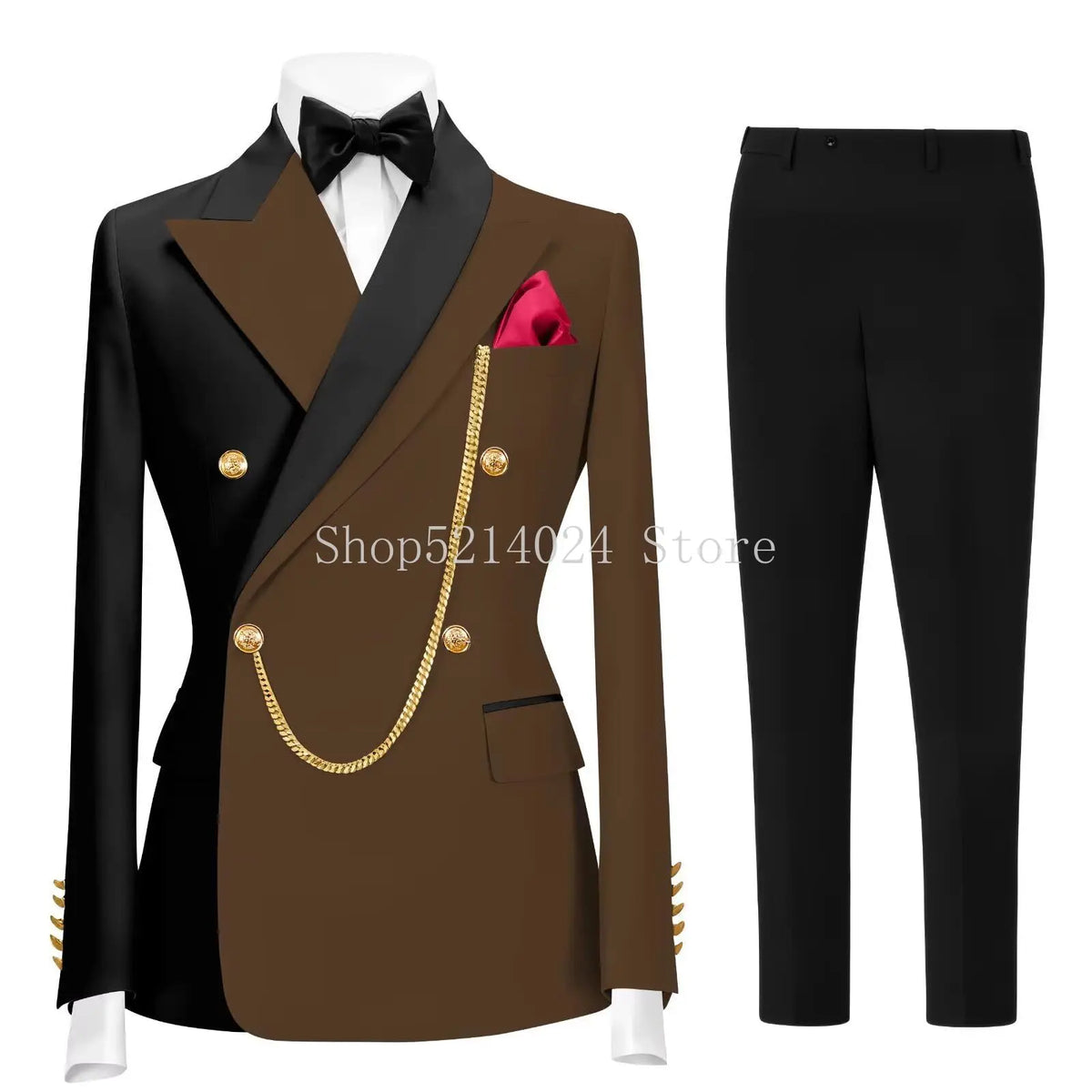 Terno Formal Slim-Fit de Botão Duplo