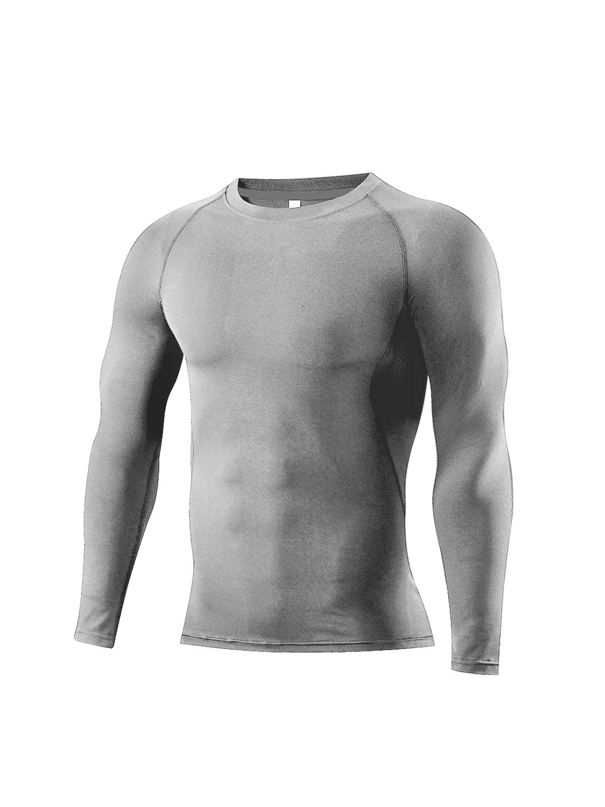 Camiseta Esportiva Masculina de Compressão Manga Longa 2026 Nova, Secagem Rápida, Elástica para Treino de Força, Academia, Corrida e Fitness