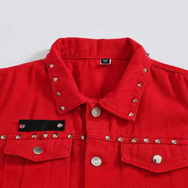 Colete Jeans de Lapela com Abotoamento Simples