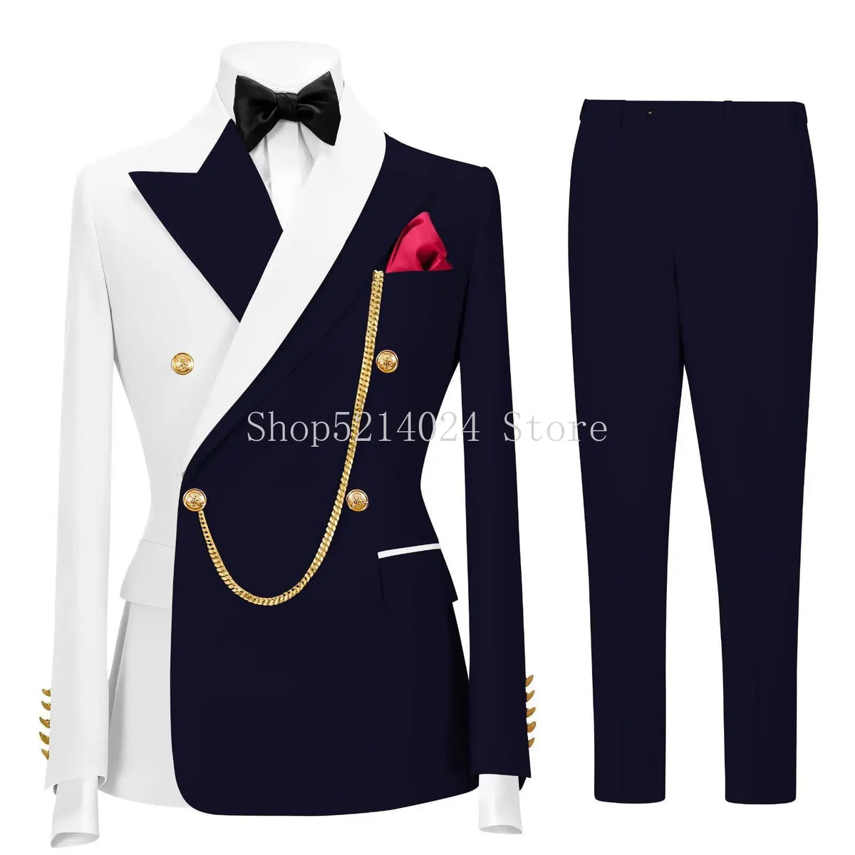 Terno Formal Slim-Fit de Botão Duplo