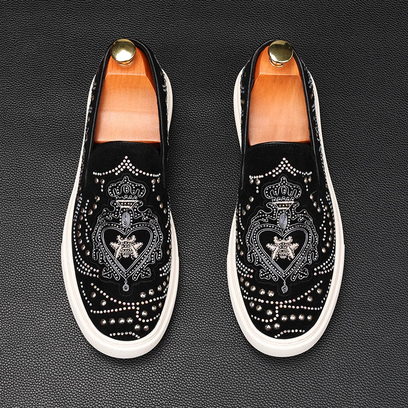Ténis Casuais Rock Punk Loafers