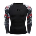 Cody Lundin Camiseta masculina de compressão para academia, camiseta de natação por atacado, roupa de ginástica slim fit compressão de proteção contra queimaduras