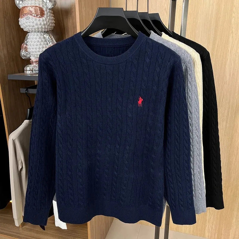 Suéter de malha de jacquard