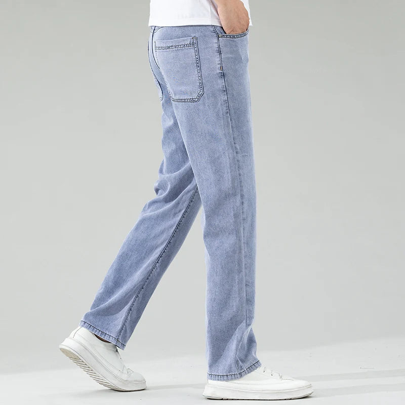 Calça Jeans Fina Lyocell