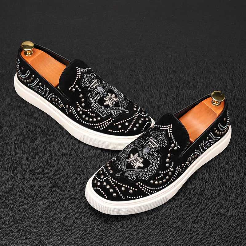 Ténis Casuais Rock Punk Loafers