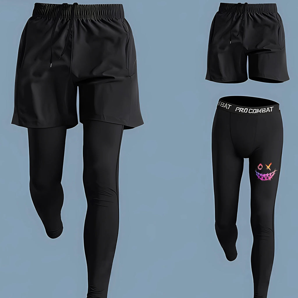 Calças de treinamento de fitness calças de compressão de corrida dos homens secagem rápida ginásio treino leggings masculino esporte inferior