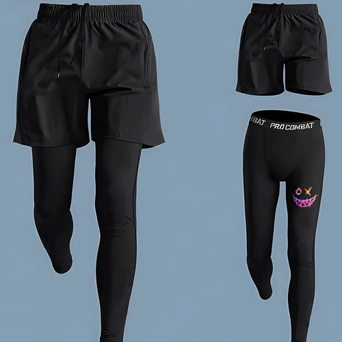 Calças de treinamento de fitness calças de compressão de corrida dos homens secagem rápida ginásio treino leggings masculino esporte inferior