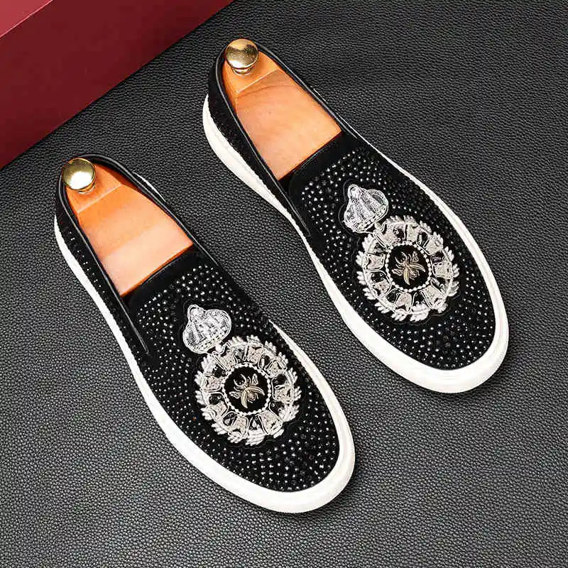Ténis Casuais Rock Punk Loafers
