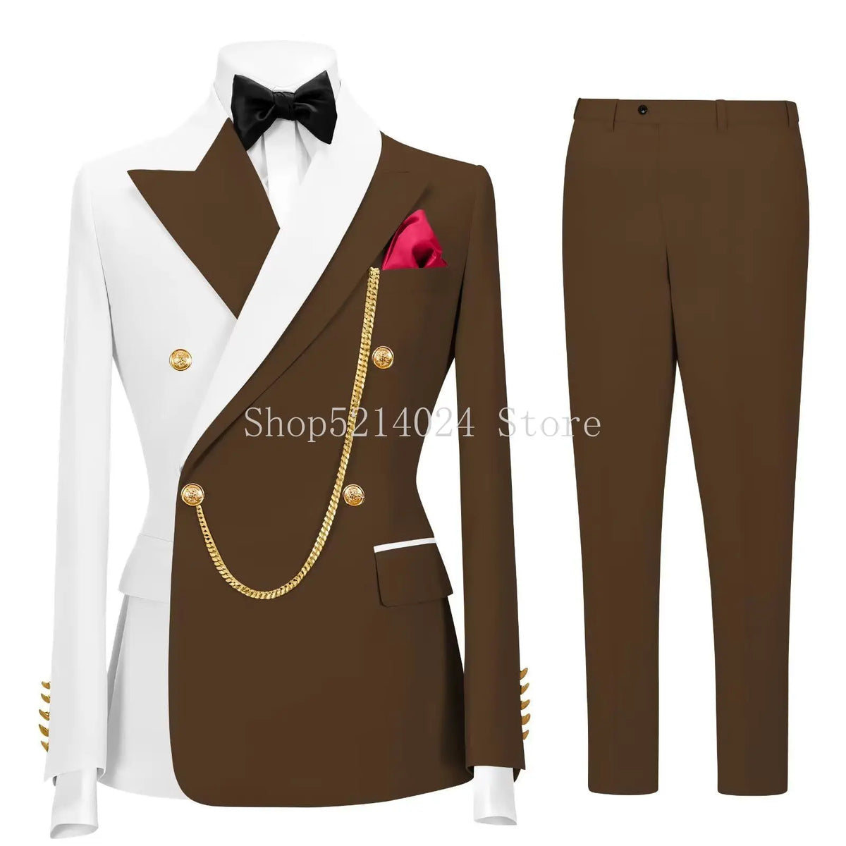 Terno Formal Slim-Fit de Botão Duplo