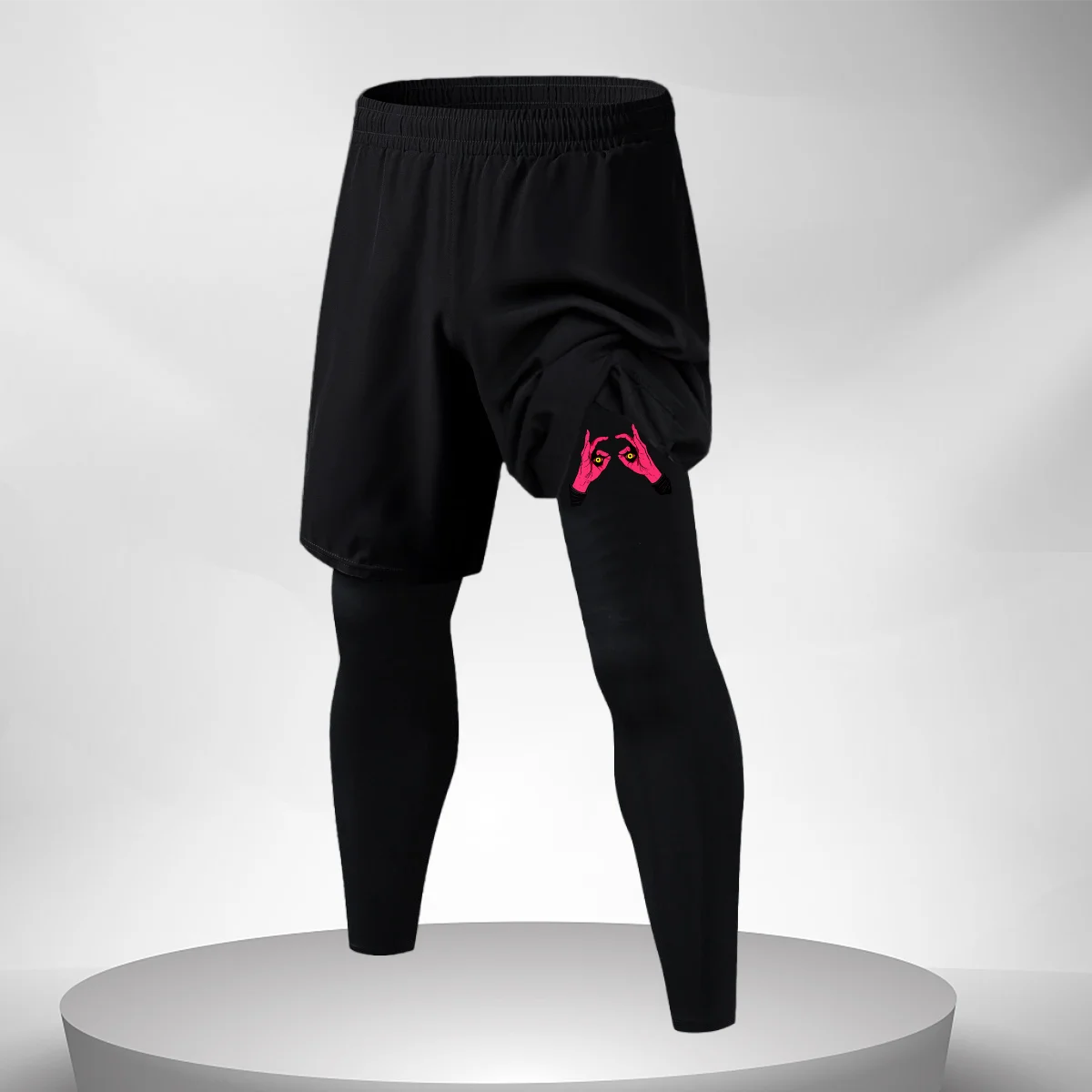 Calças de treinamento de fitness calças de compressão de corrida dos homens secagem rápida ginásio treino leggings masculino esporte inferior