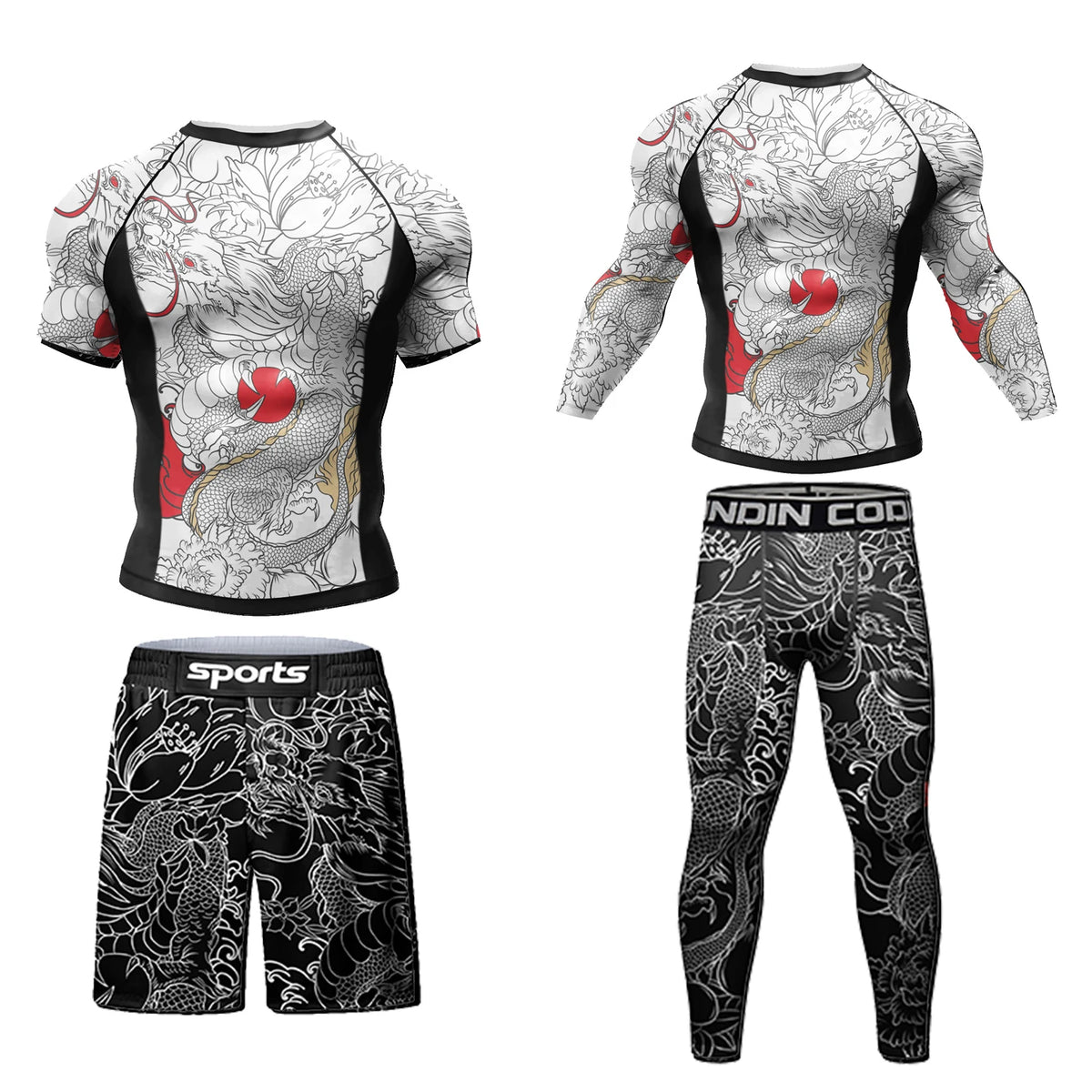Camiseta de Compressão Masculina Cody Lundin para Academia, Rashguard de Manga Longa com Sublimação, Jersey Personalizado para BJJ Jiu Jitsu e Boxe