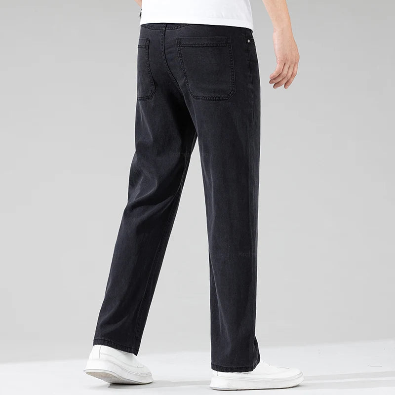 Calça Jeans Fina Lyocell