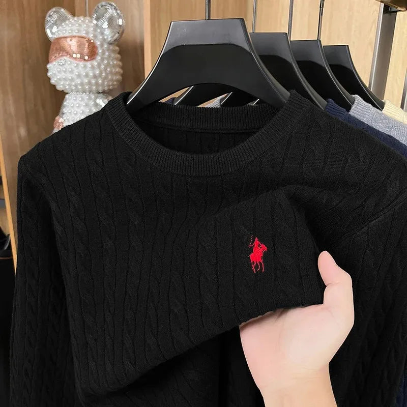 Suéter de malha de jacquard