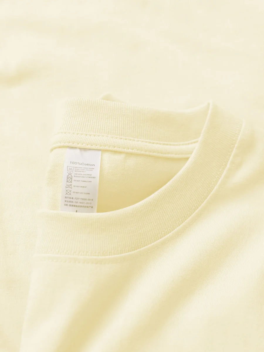 T-shirt oversized algodão manga curta