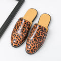 Chinelos Slides Mocassins Casual de Couro