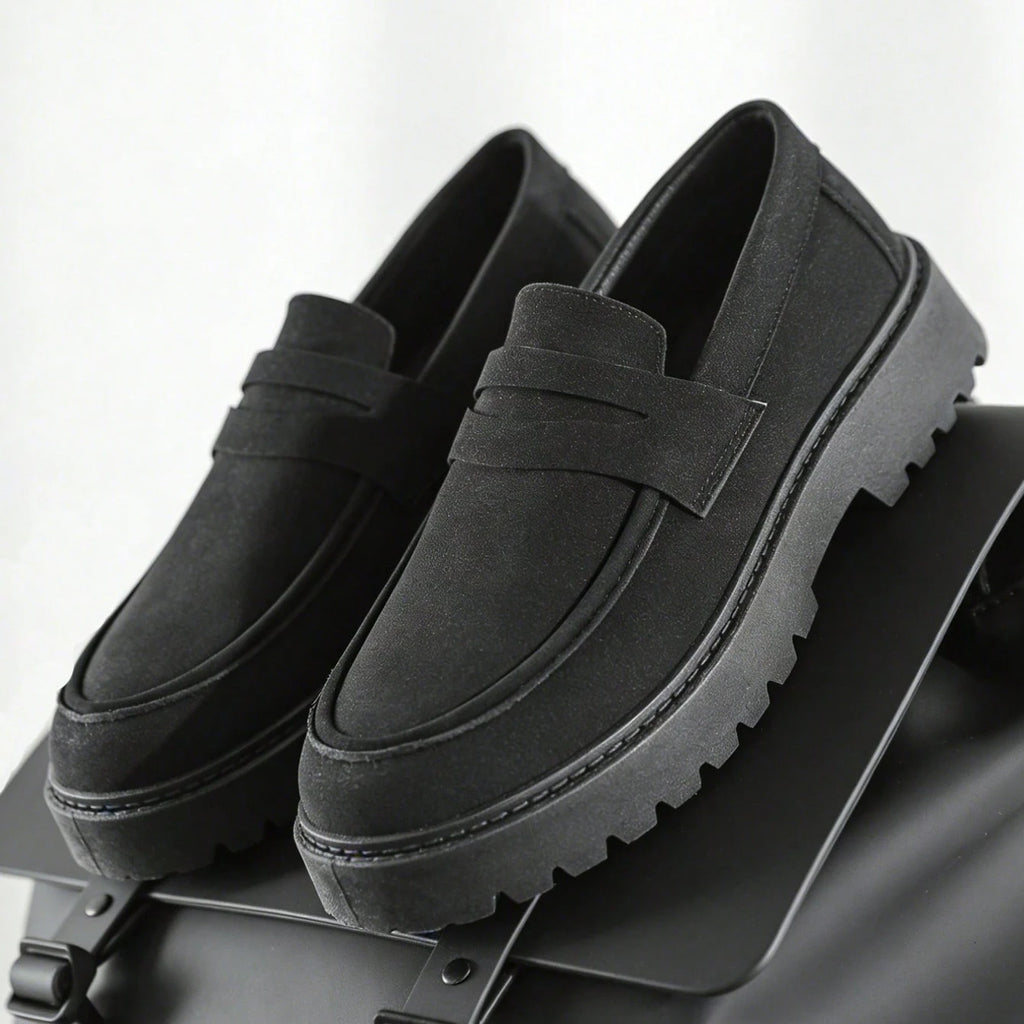 Mocassins Slip-On de Couro Suede