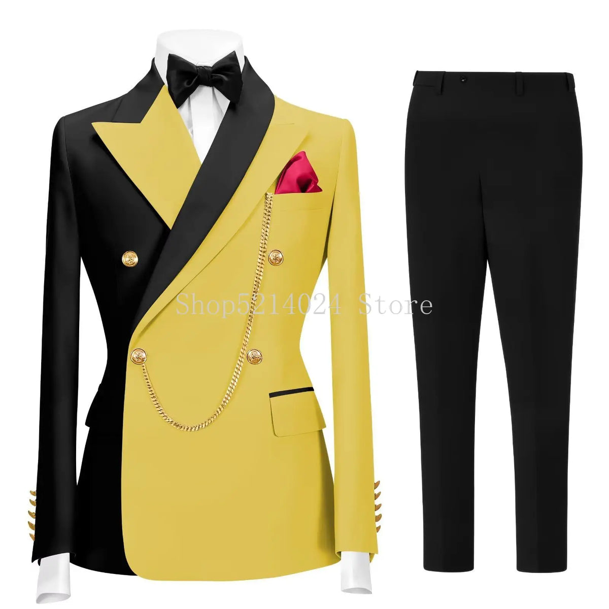 Terno Formal Slim-Fit de Botão Duplo