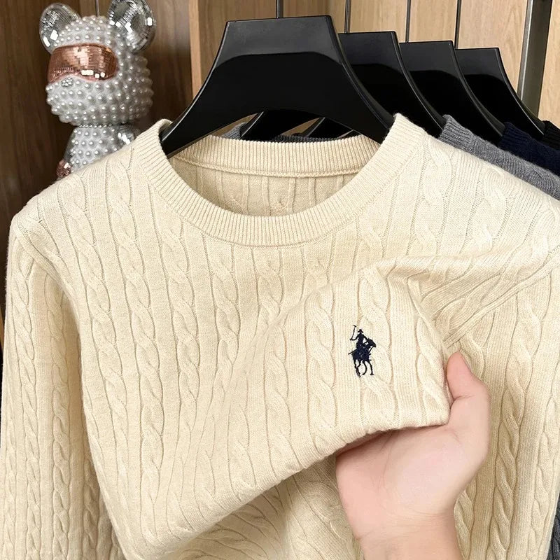 Suéter de malha de jacquard