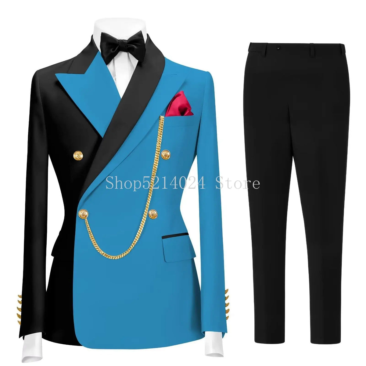 Terno Formal Slim-Fit de Botão Duplo