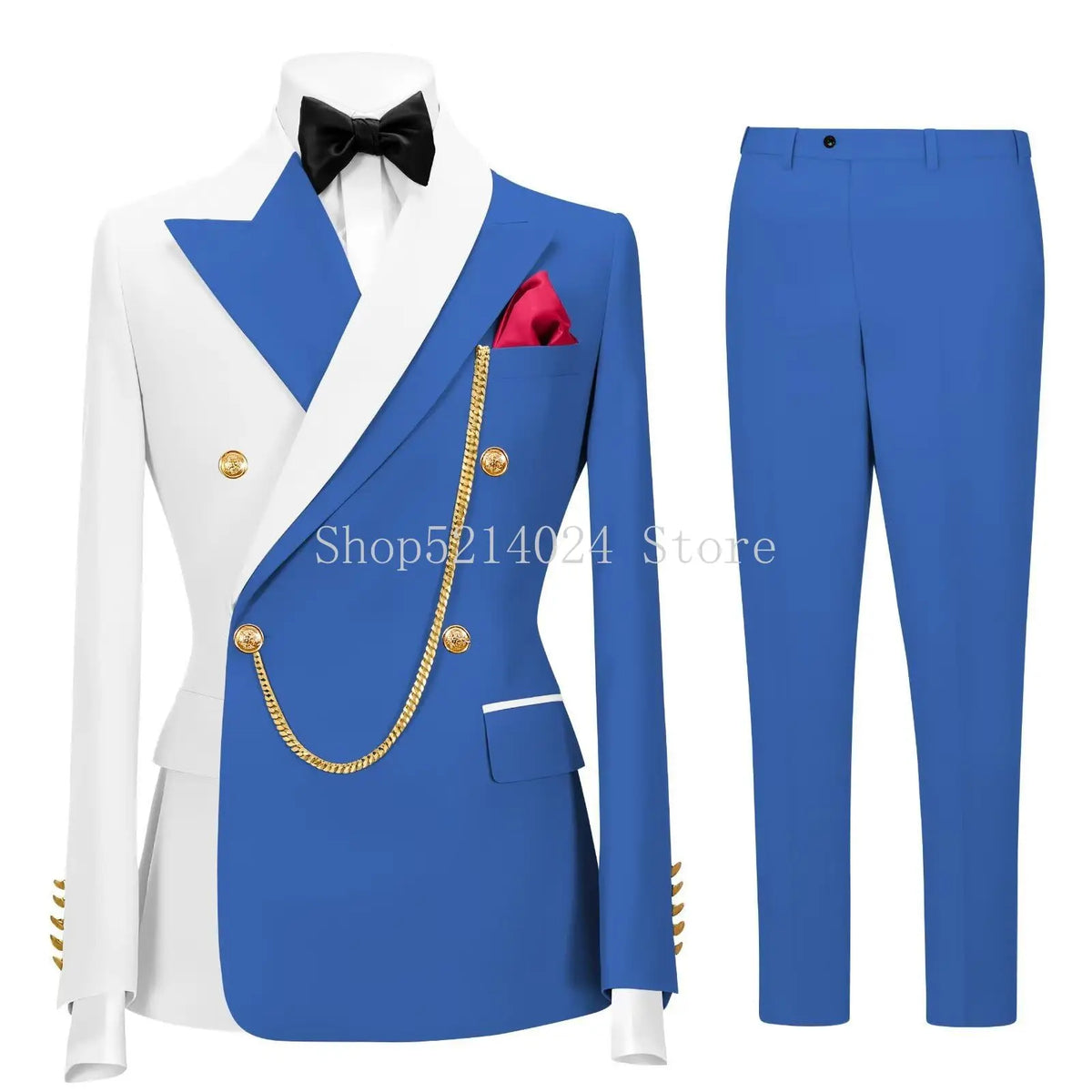 Terno Formal Slim-Fit de Botão Duplo
